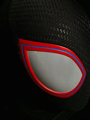 V2 Black-Red Mask With Face Shell (Big Lenses) - ageneon