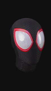 V2 Black-Red Mask With Face Shell (Big Lenses) - ageneon