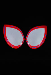 V2 Black-Red Mask With Face Shell (Big Lenses) - ageneon