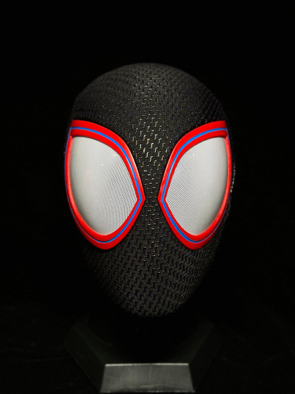 V2 Black-Red Mask With Face Shell (Big Lenses) - ageneon