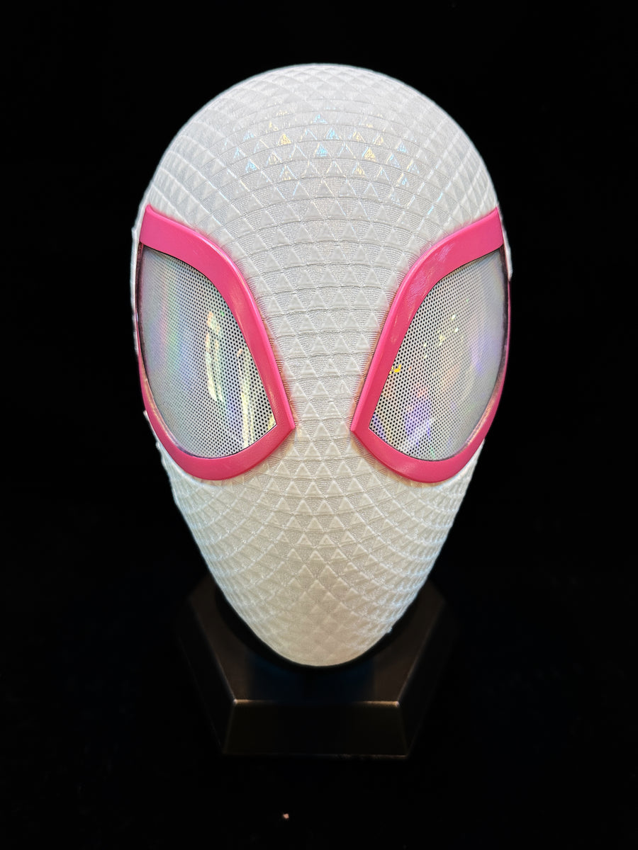 White & Pink Mask with Face Shell - ageneon