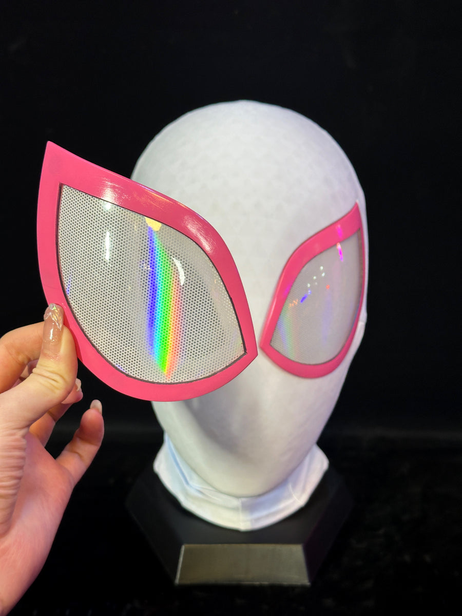 White & Pink Mask with Face Shell - ageneon